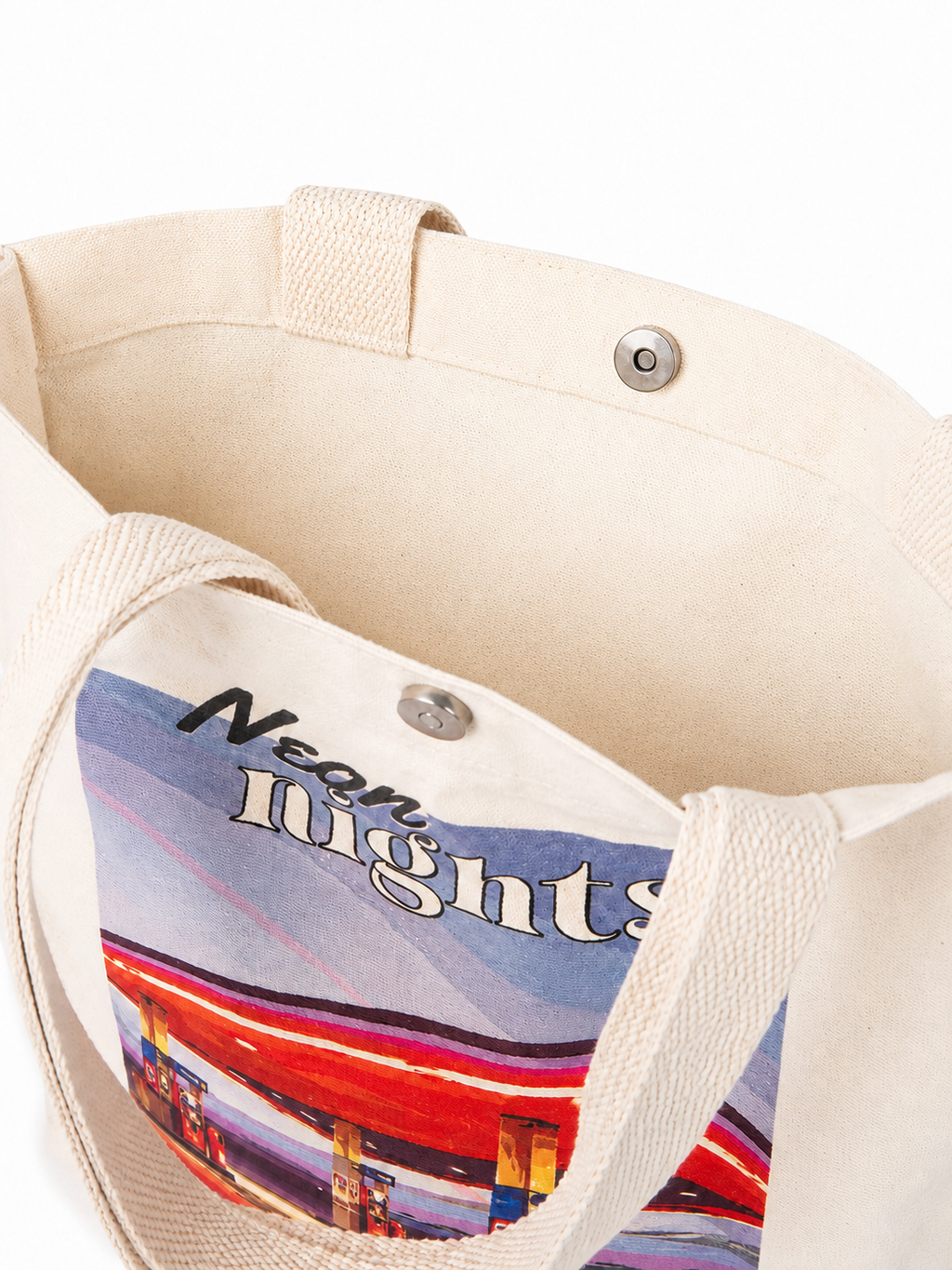 Tote Bag Neon Nights - Bolsa de Lona image 3