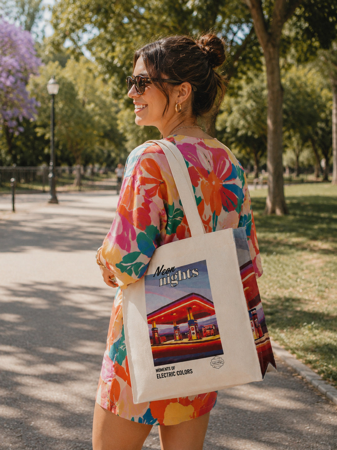Tote Bag Neon Nights - Bolsa de Lona image 4