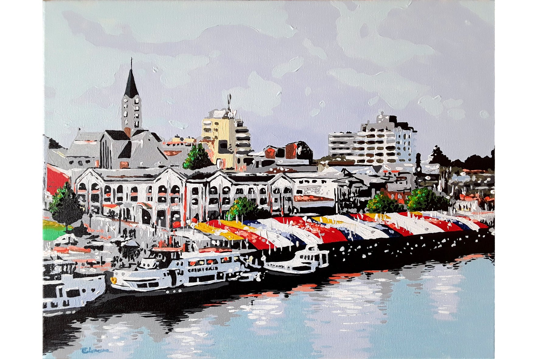 Una mañana junto al rio (40 x 50 cms) image 0