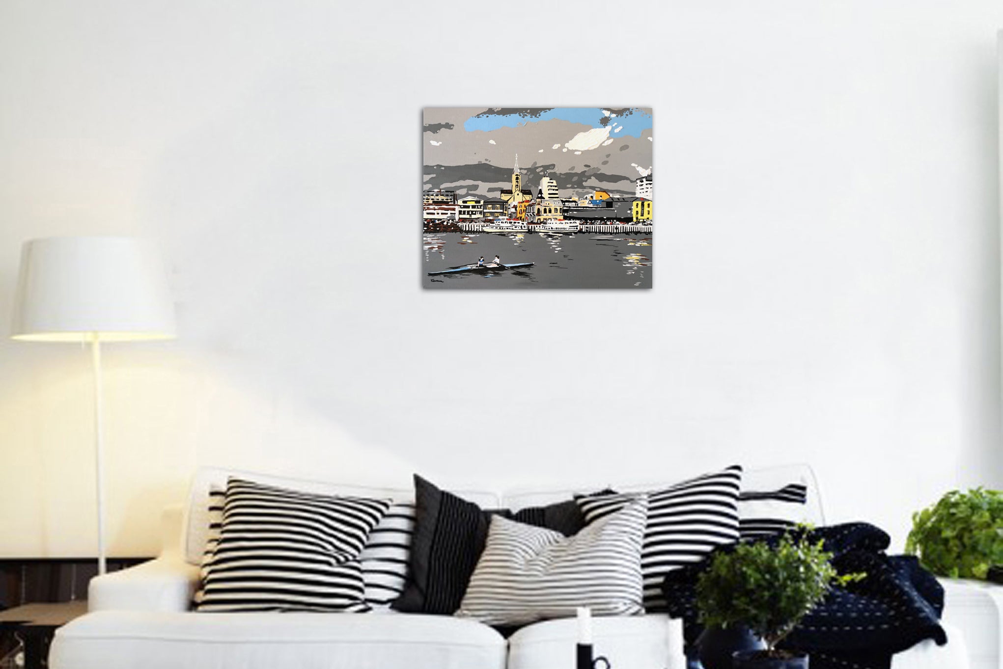 Una tarde de remo (40 x 50 cms) image 1