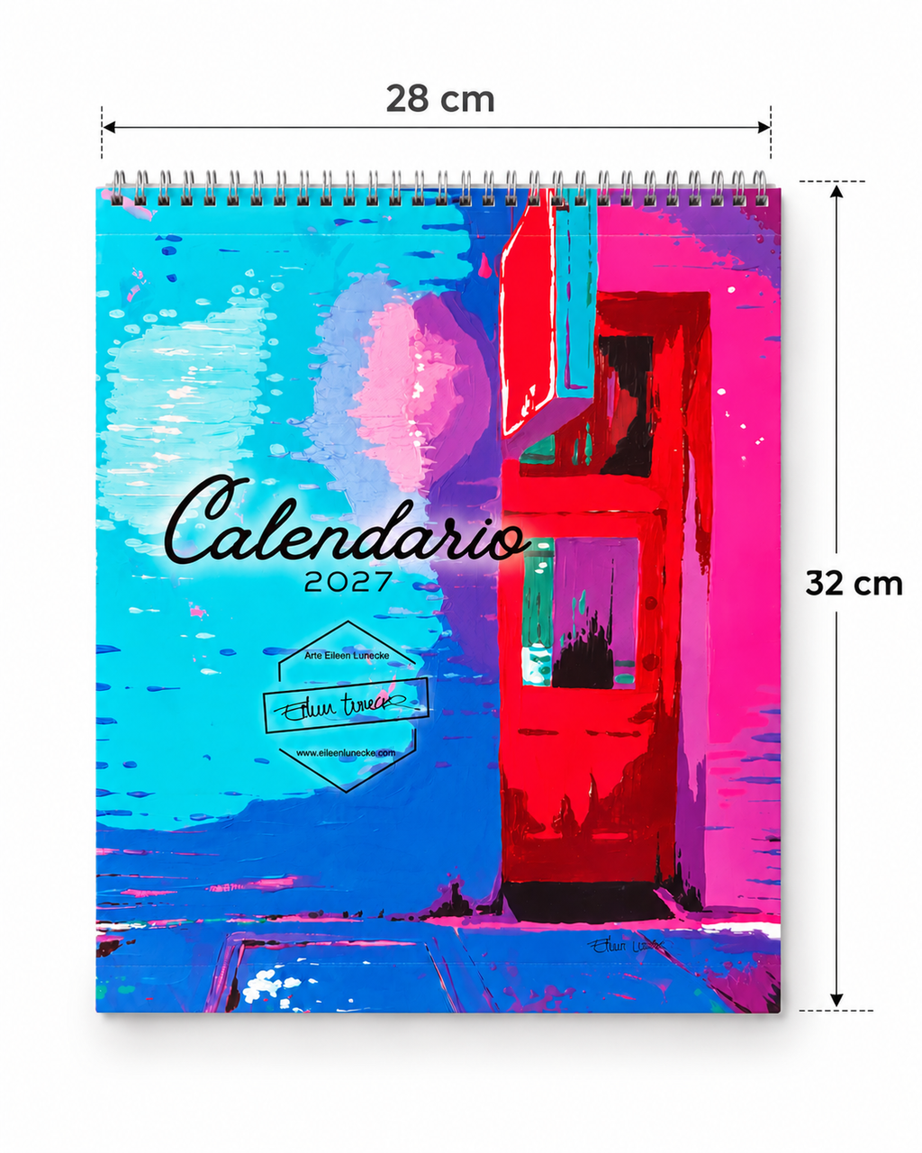 Calendario de pared con feriados de Chile