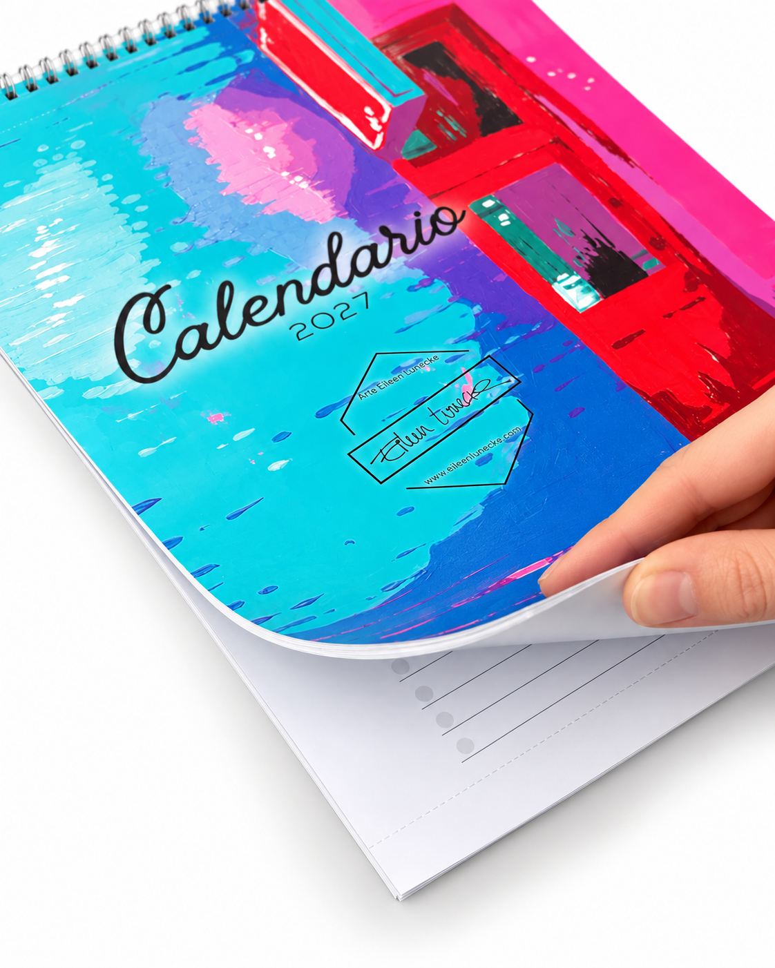 Calendario de pared con feriados de Chile