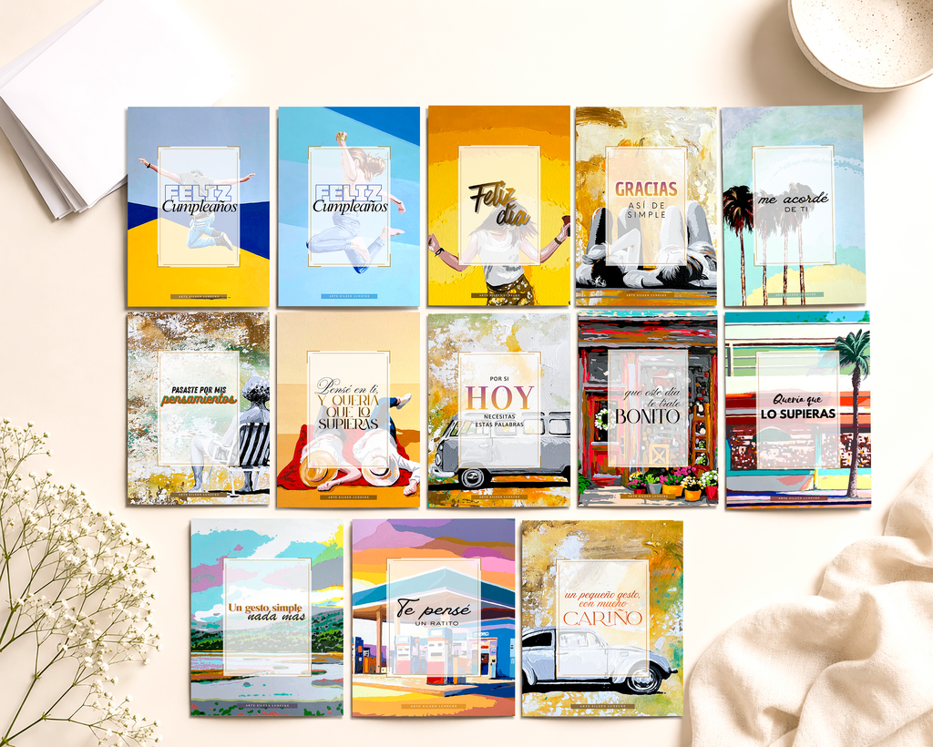 Pack de 13 tarjetas con sobres - por Eileen Lunecke image 0