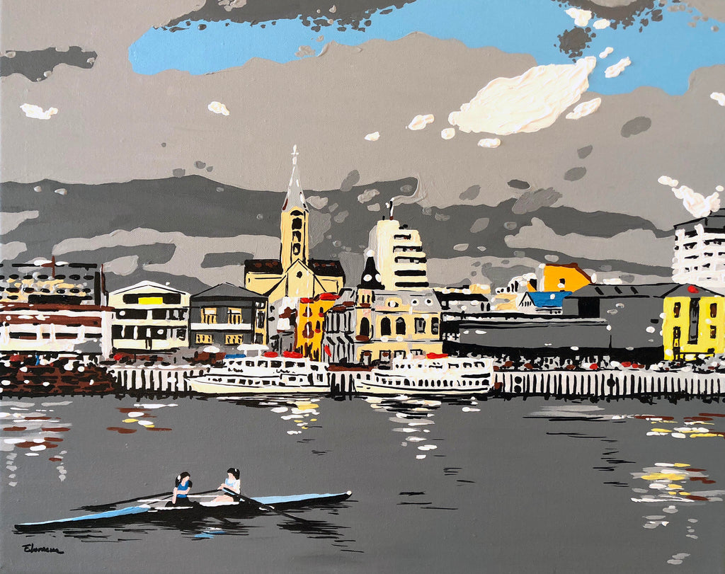 Una tarde de remo (40 x 50 cms) image 0
