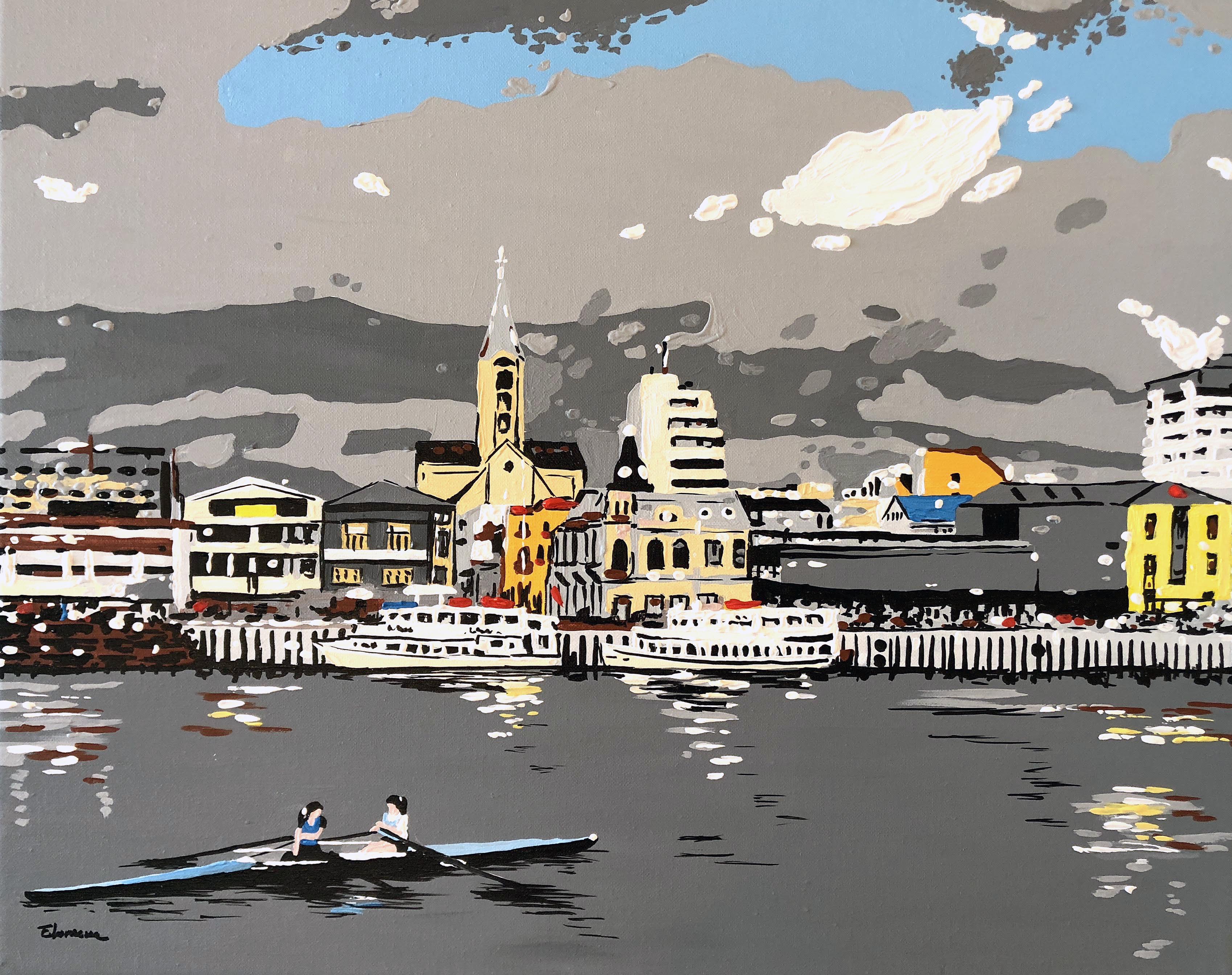 Una tarde de remo (40 x 50 cms) image 0