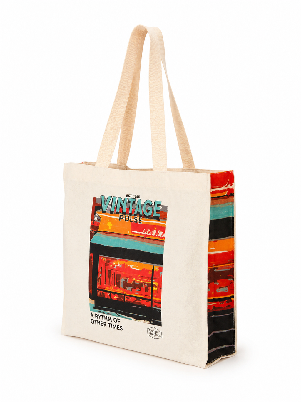 Tote Bag Vintage Pulse - Bolsa de Lona image 0